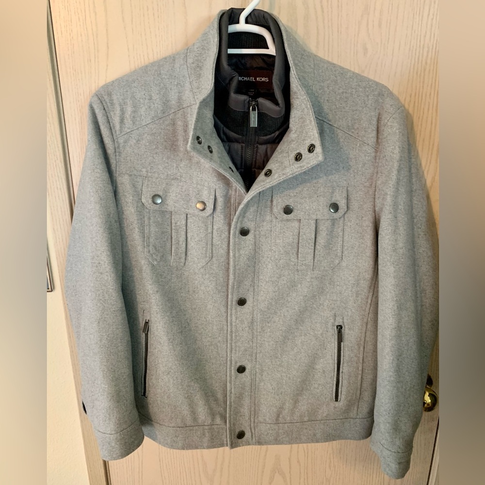 MICHAEL Michael Kors Wool Blend Military Coat Men’s Large